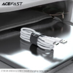 C18-04 USB-A to USB-C braid charging data cable - Image 5