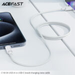 C18-04 USB-A to USB-C braid charging data cable - Image 4