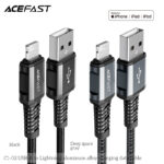 C1-02 USB-A to Lightning aluminum alloy charging data cable - Image 2