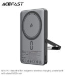 M16-5000 PD18W ultra-thin magnetic wireless charging power bank with stand
