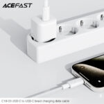 C18-03 USB-C to USB-C braid charging data cable - Image 2