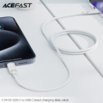 C18-03 USB-C to USB-C braid charging data cable - Image 4