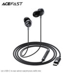 L6 USB-C in-ear wired earphones with mic.