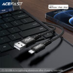 C1-02 USB-A to Lightning aluminum alloy charging data cable - Image 4