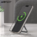 M16-5000 PD18W ultra-thin magnetic wireless charging power bank with stand - Image 6