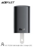 A81 PD20W GaN USB-C Fast Charger black (US) - Image 3