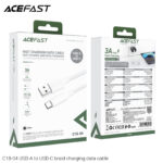 C18-04 USB-A to USB-C braid charging data cable - Image 8